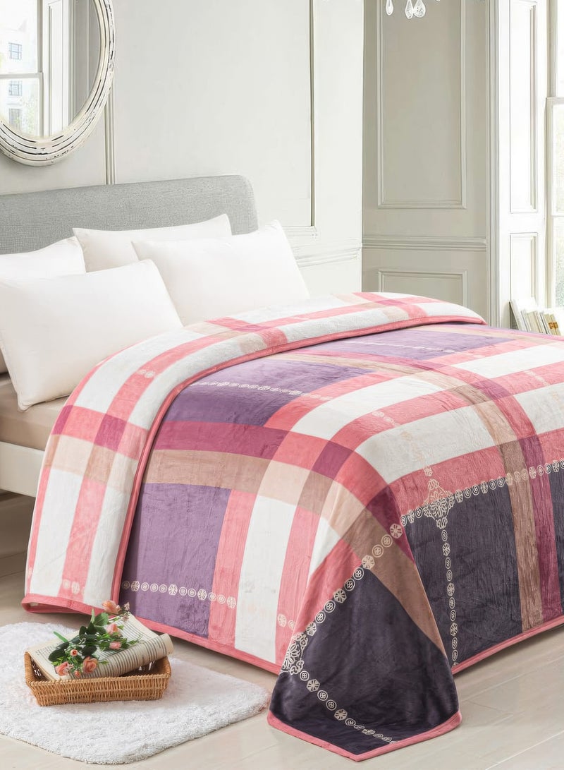 Throw Blanket Colorful Flower Throw Blanket for Couch Chair Sofa All Seasons Flannel Fleece Blanket Multi color - Image 1