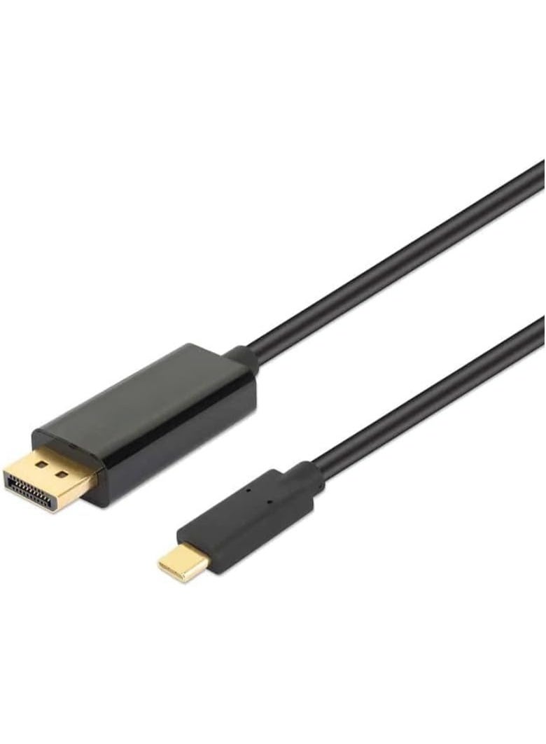 كابل USB-C إلى منفذ عرض DP 4K@60Hz بطول 1 متر – سريع وعالي الجودة للاستخدام مع اللابتوب والشاشات - Image 4