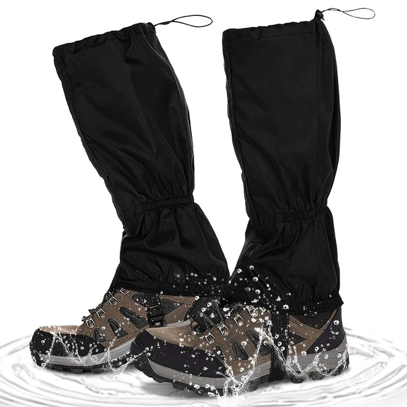 GUSTAVE ® Gaiters for Hiking, Climbing, Leggings, Trekking, Waterproof Windproof Sandproof Adults Hiking Gaiters, with Secure Fasten Belt Adjustable Hiking Gaiters Lightweight Gaiters (1 Pair) - Image 1