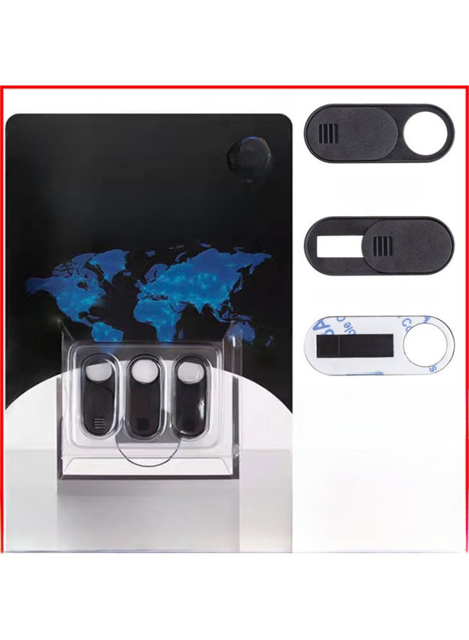 Mobile Phone Tablet Camera Cover Lens Protector Mobile Phone Anti-intrusion Peeping Camera Privacy Cover-Color:Black-single Blister + Cardboard  - Image 2
