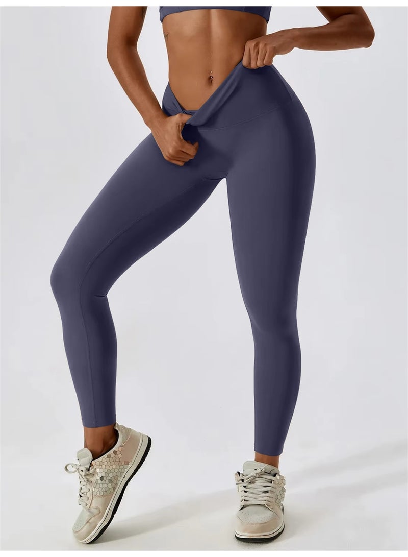عام المرأة الرياضة طماق عالية الخصر سراويل رياضية اللياقة البدنية اليوغا الجوارب - Image 2