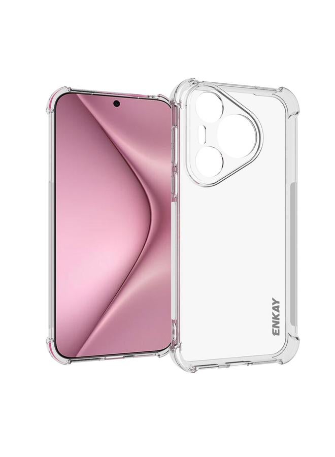 Case For Huawei Pura 70 Pro / 70 Pro+ Hat-Prince Transparent TPU Shockproof Phone Case