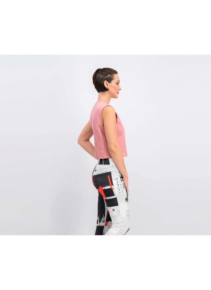 Reebok Women Sleeveless Crop Tank Top, Pink  - Image 3