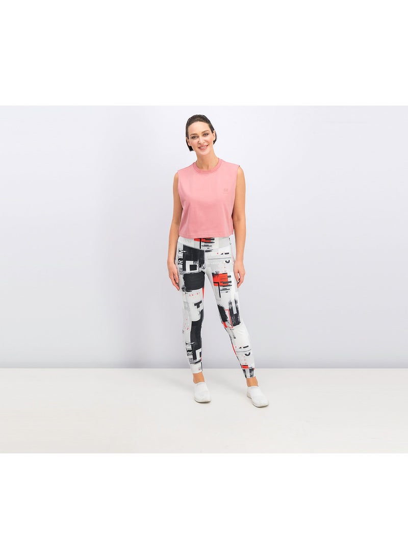 Reebok Women Sleeveless Crop Tank Top, Pink  - Image 4