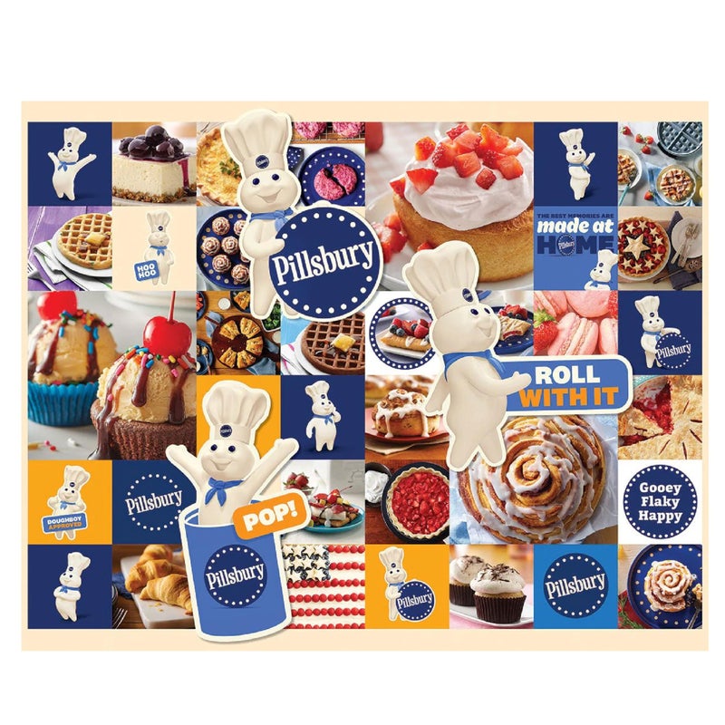 White Mountain Pillsbury Puzzle 1000 Piece Baking Collage Jigsaw Puzzles For Adults And Women - Image 3