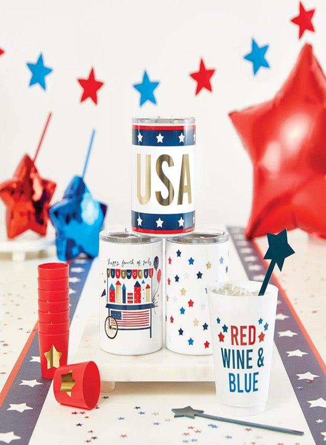Slant Collections Paper Party Table Runner, 18" Wide x 25' Long, 4th of July - Image 4