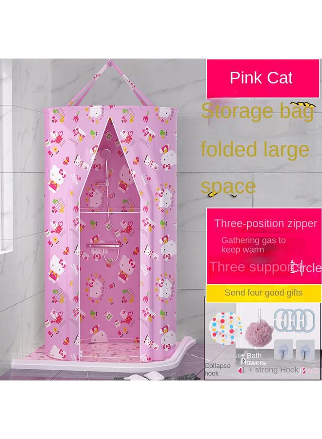 Bluejw Round Bath Cover Warm Thickened Bath Cover Thermal Insulation Bath Account Bath Account Household Winter Shower Curtain Closable For Adults - Image 5
