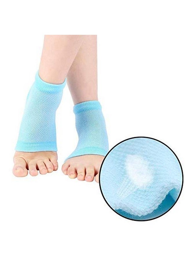 TOPHAVEN Moisturizing Gel Heel Socks for Dry Pain Relief with Open Toe Botanical Gel Pad for Men & Women (Free Size) - Image 3