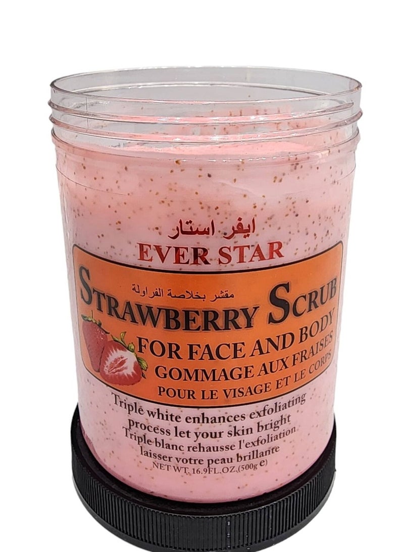 Ever star Strawberry  Body Scrub 500 G - Image 1