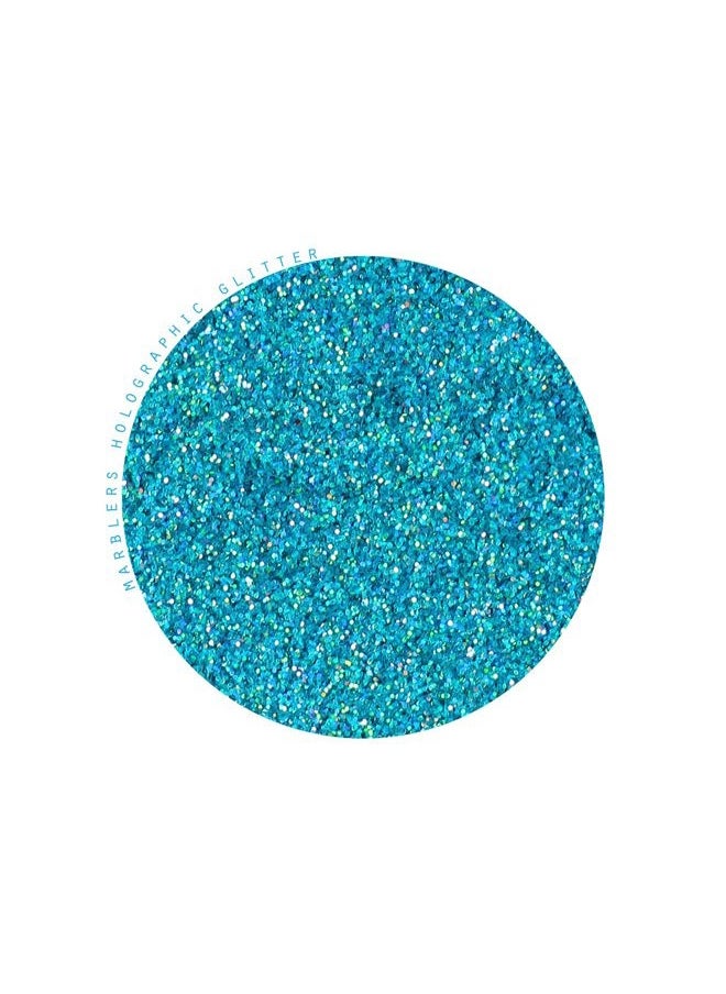 MARBLERS Holographic Face & Body Glitter [Holo Maui] 0.18oz (5g) | Fine | Non-Toxic | Vegan | Cruelty-Free | Ethically Sourced | Festival Makeup | Eye, Hair, Nail, Eyeshadow | Cosmetic Grade  - Image 2