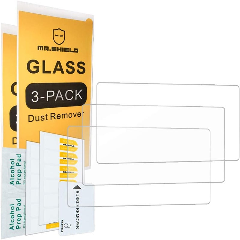 Mr Shield [3-PACK] Designed For Nintendo Switch Lite [Tempered Glass] Screen Protector [0.3mm Ultra Thin 9H Hardness 2.5D Round Edge] with Lifetime Replacement - Image 1