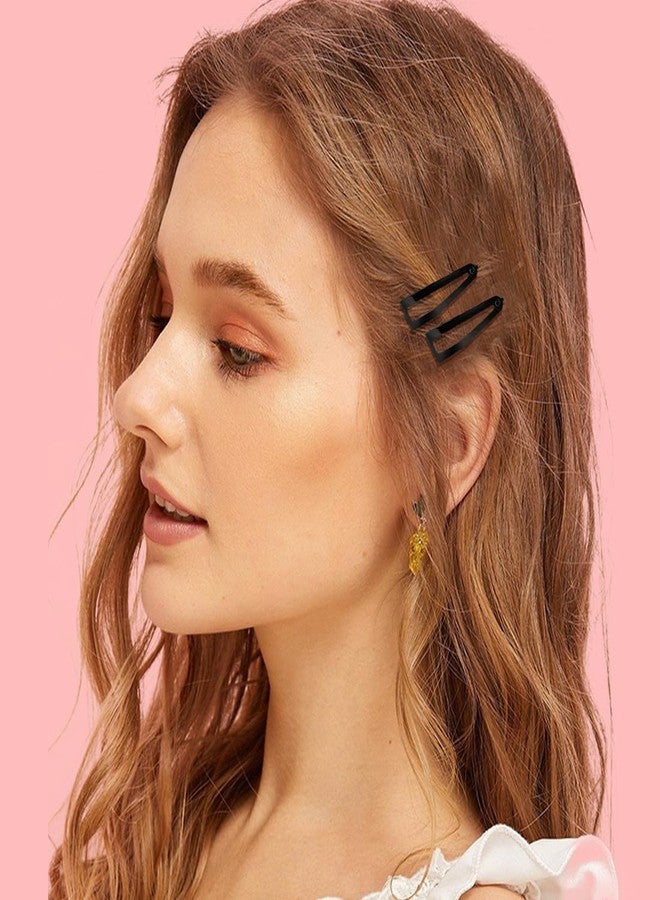 ELANE 20 Pcs Metal Snap Hair Clips for Women, Double Grip Barrettes for Thick Fine Hair, Small Black Clips for Girls - Image 5