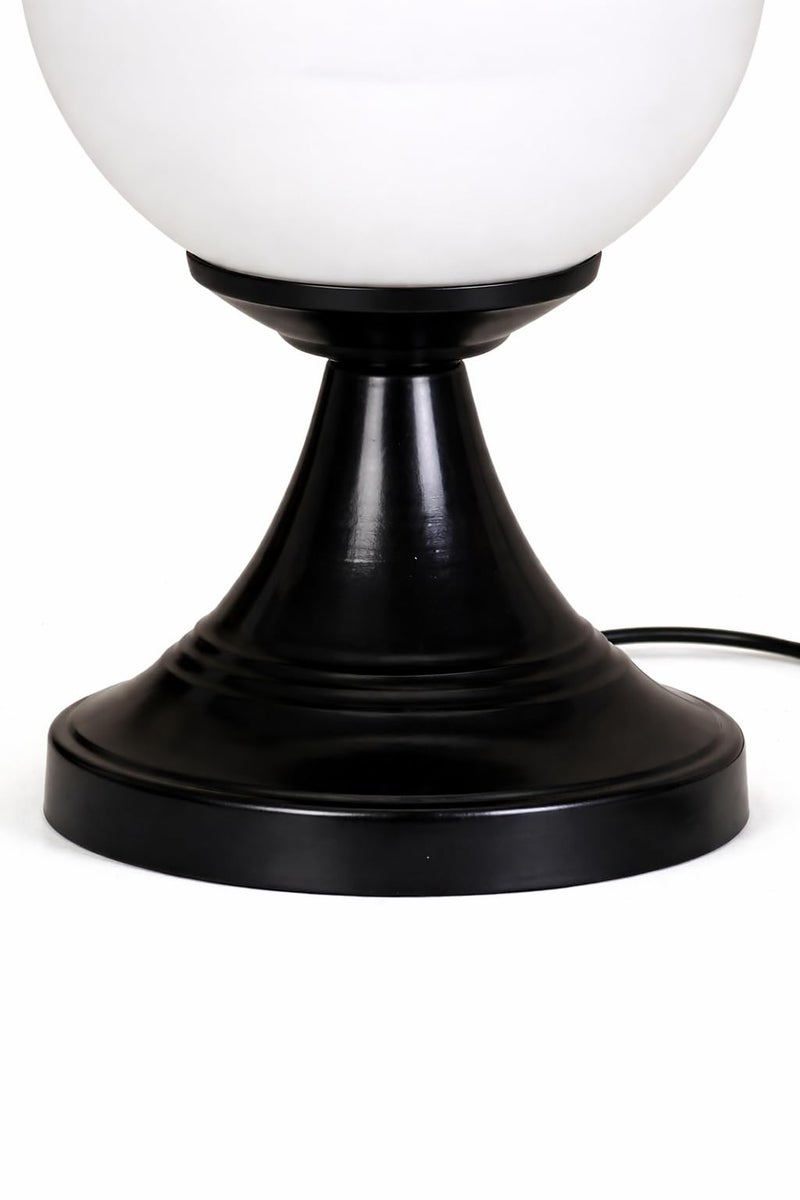 tu casa Modern Metal Table Lamp | Glass Shade Bedside & Desk Lamp for Bedroom Living Room Study Office | Stylish Home Décor Lighting & Gifting - Image 5