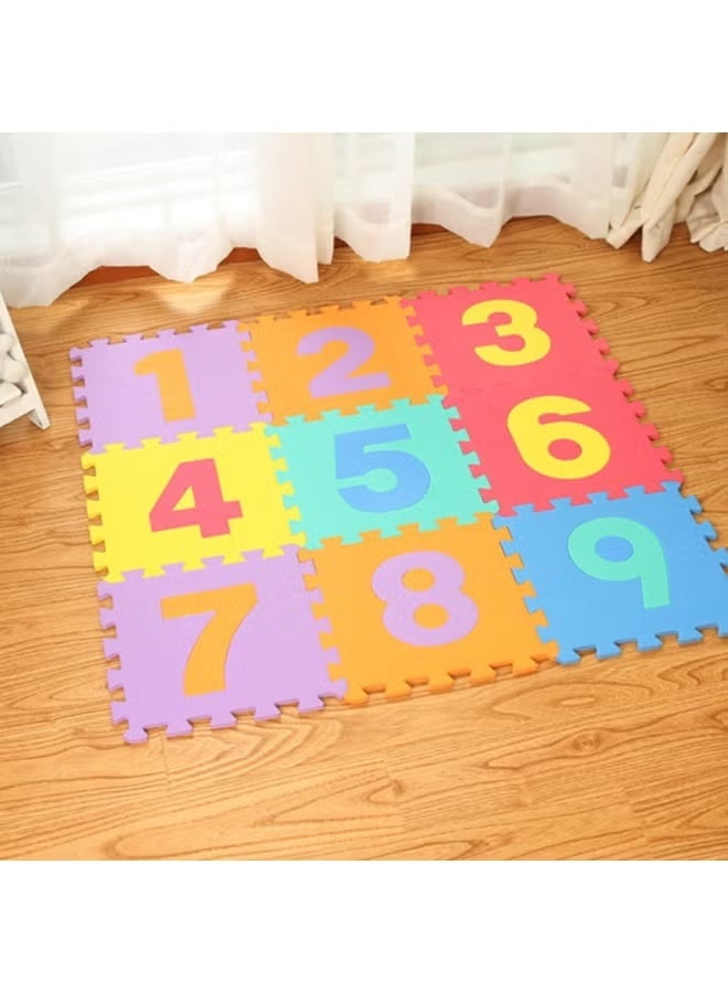 Kids Foam Puzzle Floor Play Mat, Numbers Foam Puzzle Play Mat 10 Tiles Great for Kids to Learn and Play-Interlocking Puzzle Pieces | 30 * 30 * 1cm - Image 3