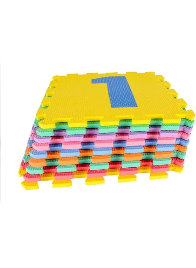 Kids Foam Puzzle Floor Play Mat, Numbers Foam Puzzle Play Mat 10 Tiles Great for Kids to Learn and Play-Interlocking Puzzle Pieces | 30 * 30 * 1cm - Image 2