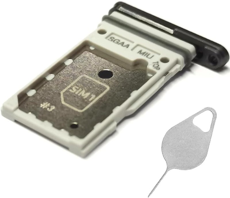 Bestdealing Galaxy S23 FE SIM Card Tray Dual Replacement S23FE Sim Card Slot Holder for Samsung Galaxy S23 FE 5G 6.4" S711 S711W SM-S711U Sim Card Tray Repair Part with Opening Needle (Graphite) - Image 1