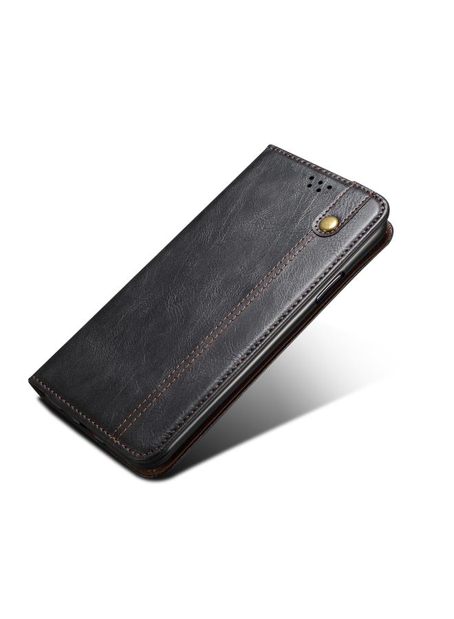 زبون جراب لهاتف iPhone 13 mini مصنوع من الجلد بتصميم بسيط من الشمع بتصميم حصان مجنون مع فتحات للبطاقات ومحفظة - Image 3