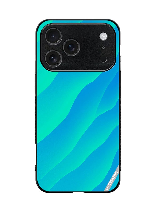 VR CREATIVE Protective Case Cover For Apple iPhone 17 Pro Blue Abstract2 Design Multicolour