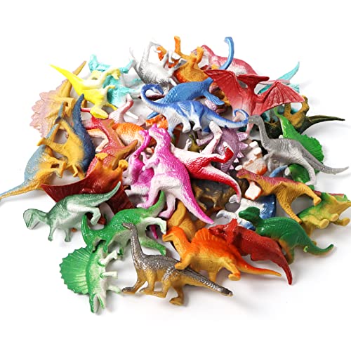 DOITEM Dinosaur Figures 40 Pack Plastic Dinosaur Toys Set for Kids Boys Toddler Birthday Christmas Easter Valentines Day Gifts Including Trex Triceratops Stegosaurus etc - Image 5