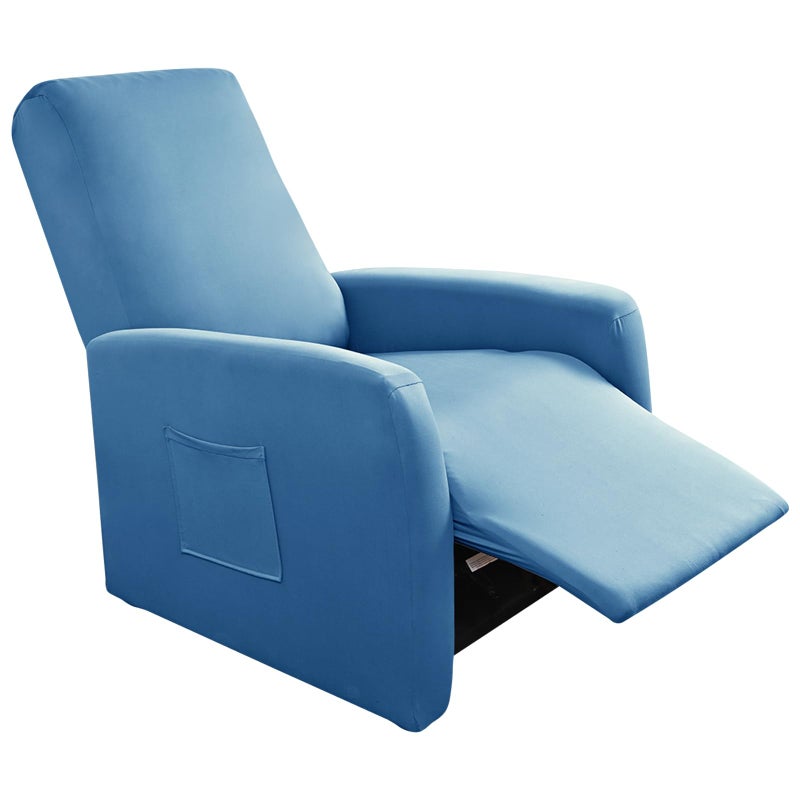 FUANGUI Recliner Chair Cover 4 Pieces Small Recliner Cover for Recliner Chair Stretch Lazy Boy Recliner Cover Recliner Sofa Slipcover with Pockets Furniture Protector for Living Room Pets Kids - Image 2