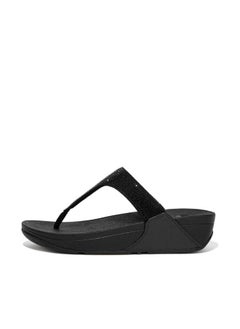049-655 Fitflop Ladies Sandals Lulu Crystal Toepost EC5-090 Black