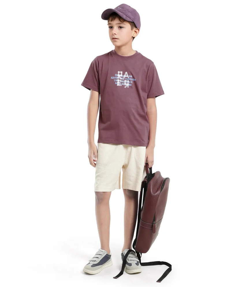 Rare Ones Rare Ones Kids Nova Pink Cotton Half Sleeve Printed Slip-On Closure Regular Fit T-Shirt