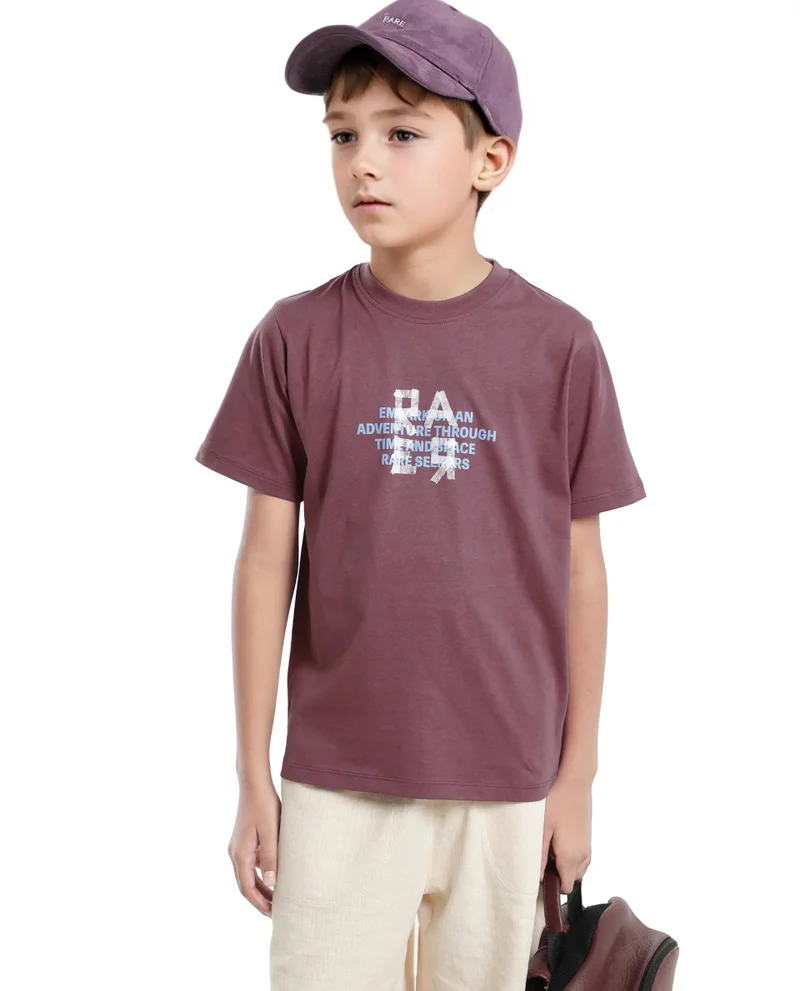 Rare Ones Rare Ones Kids Nova Pink Cotton Half Sleeve Printed Slip-On Closure Regular Fit T-Shirt