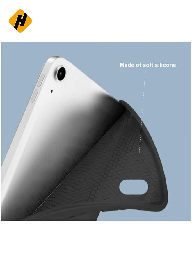 Soft Smart Case with Pencil Holder Foldable Stand Compatible with iPad 10.2 Inch 9th / 8th / 7th Generation 2021/2020 / 2019, iPad Air 3rd Generation, iPad Pro 10.5 Inch (Deep Navy Blue)