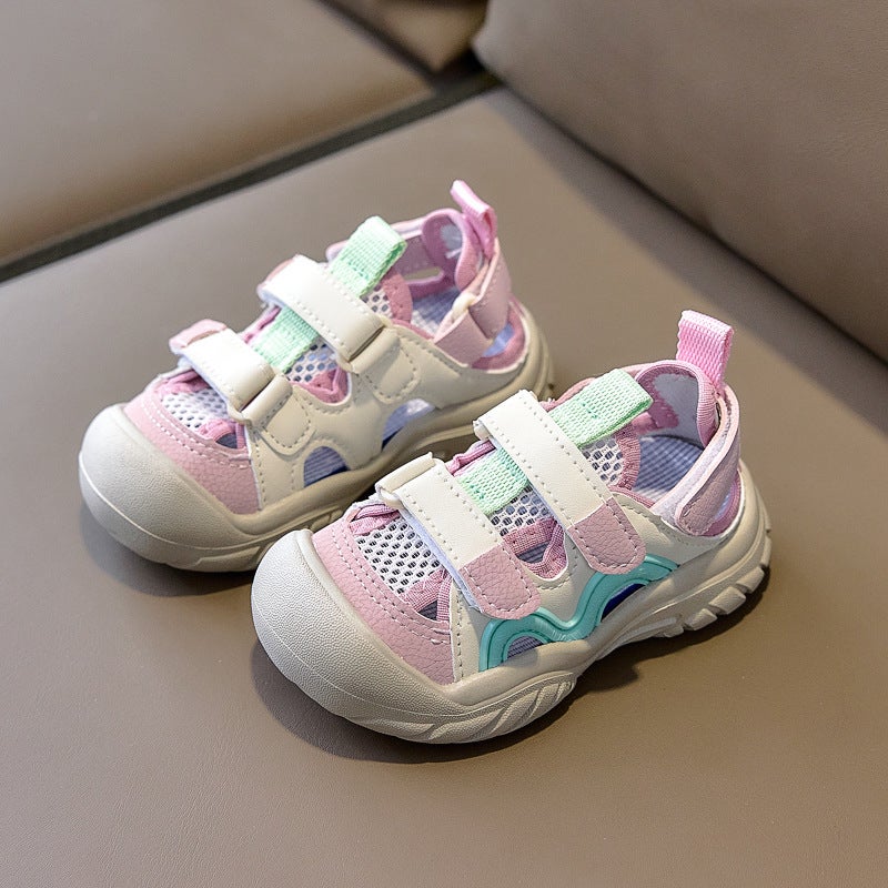 Mesh Sneakers Lightweight Flexible Sole Walking Shoes For Kids Indoor And Outdoor Activities - Image 1