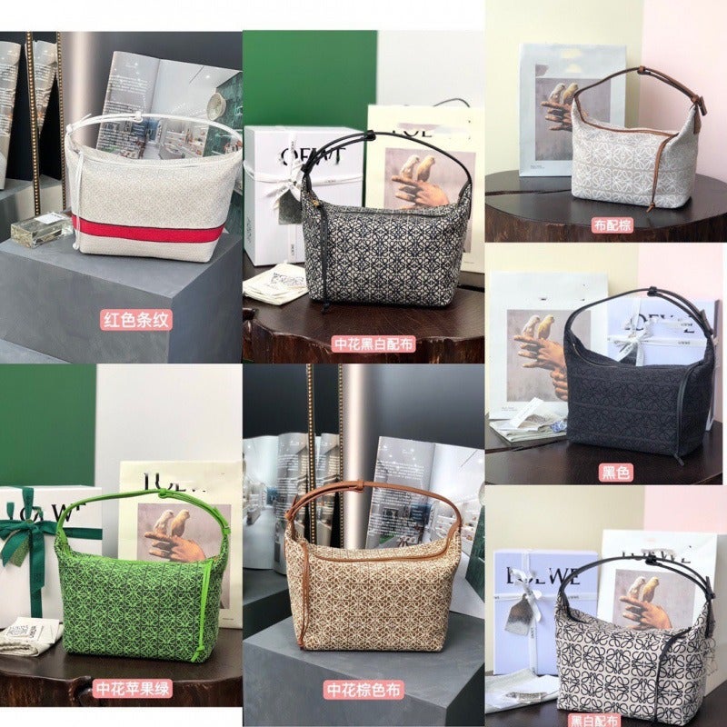 Luojia Cubi Lunch Box Bag Vintage All-Match Lunch Bag Jacquard Embroidered Portable Niche Underarm Women'S Bag - Image 3