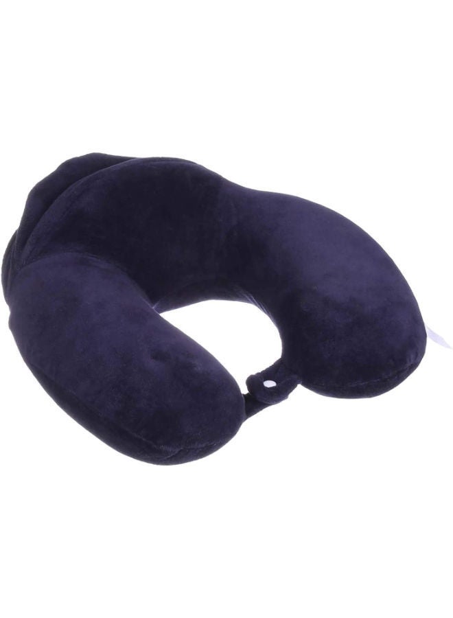 Comfy Neck Support Soft Memory Foam Travel Neck Pillow U-Shape For Car, Travel, Office,Airplane and Gifts - Dark Blue - Image 1