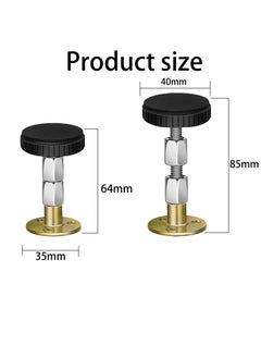 Generic Bed Frame Anti-Shake Tool, Adjustable Headboard Stoppers, 30-68mm, 4 Pieces  - Image 2