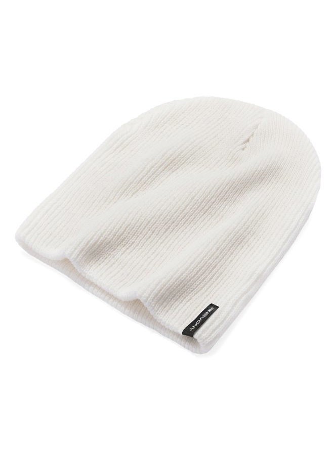 Revony Original Ribbed Beanie Cap - Everyday Warm Beanie for Men & Women - Soft & Stretchy White - Image 1