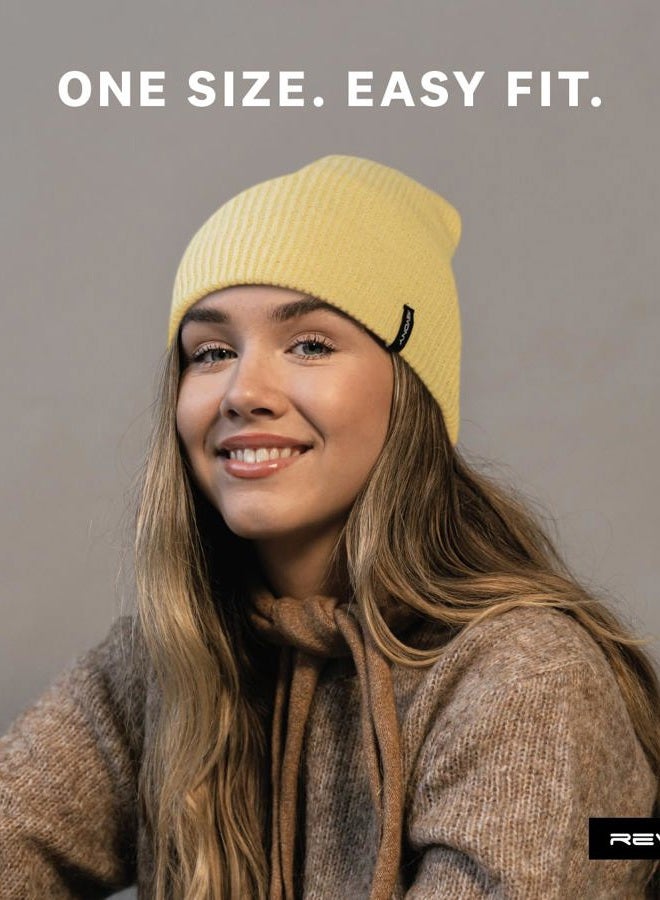 Revony Original Ribbed Beanie Cap - Everyday Warm Beanie for Men & Women - Soft & Stretchy White - Image 5