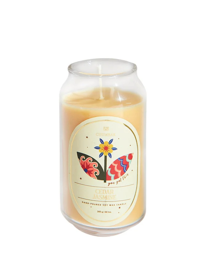 Chumbak  Cedar Jasmine Soy Wax Candle  | Best Price UAE