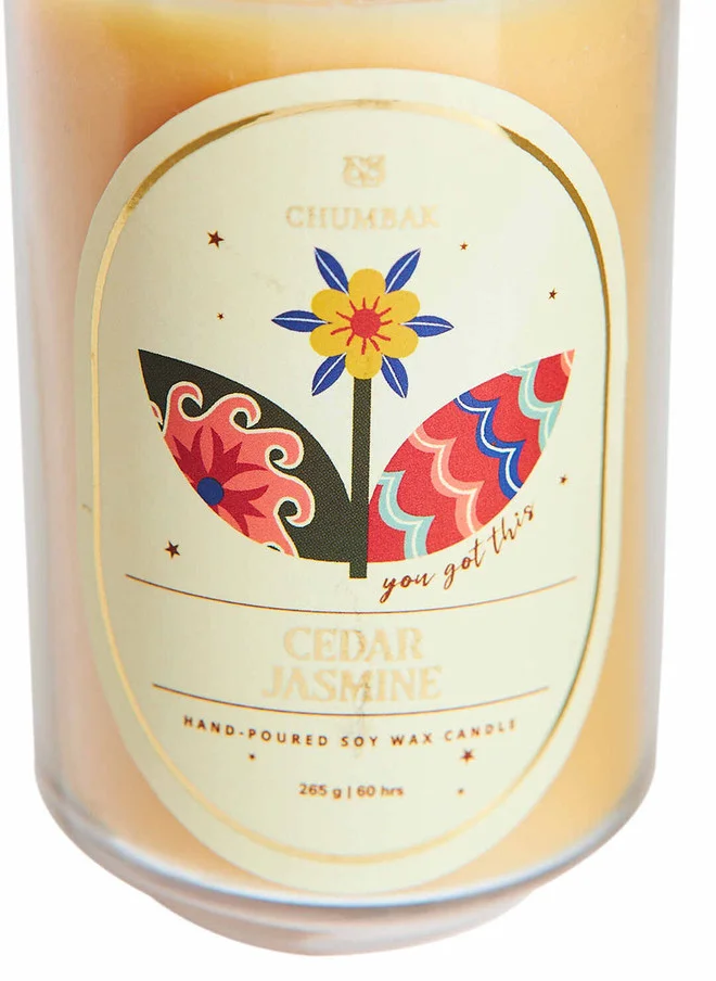 Chumbak  Cedar Jasmine Soy Wax Candle  | Best Price UAE