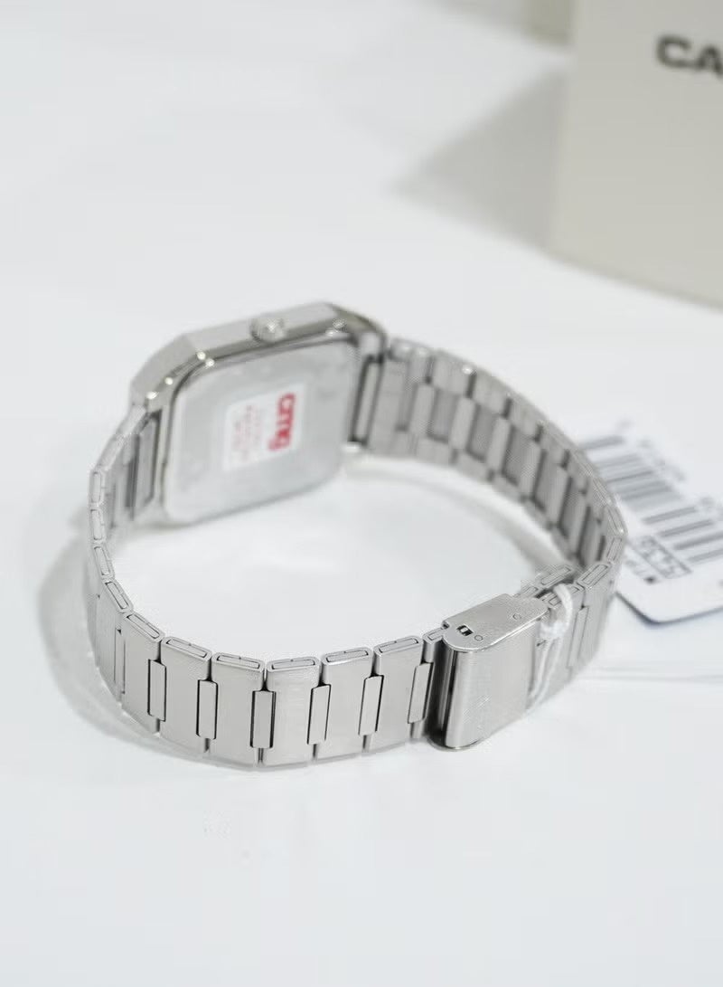 CASIO Standard Watch MTP-B185D-2A1VDF, 40 x 32.5 mm Dark Blue Dial, Stainless Steel Bracelet, 50M WR - Image 4