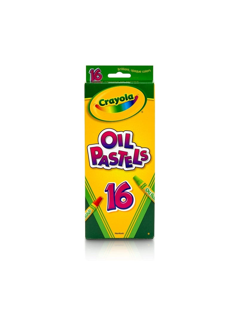 Crayola Oil Pastels,16 Ct Sticks | Features 16 Oil Pastels in unique, vibrant colors.| These creative arts and crafts supplies are great for art projects, school projects, and more. | Ideal for ages 4 & up. - Image 2