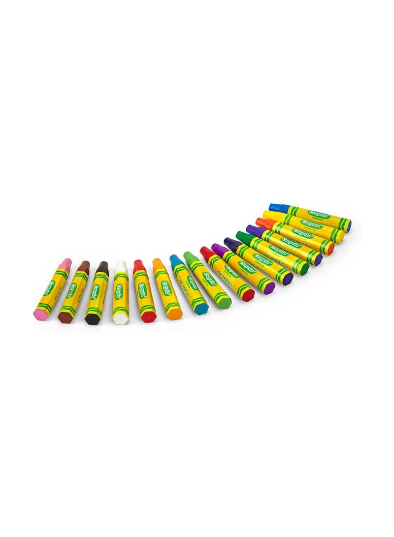 Crayola Oil Pastels,16 Ct Sticks | Features 16 Oil Pastels in unique, vibrant colors.| These creative arts and crafts supplies are great for art projects, school projects, and more. | Ideal for ages 4 & up. - Image 3