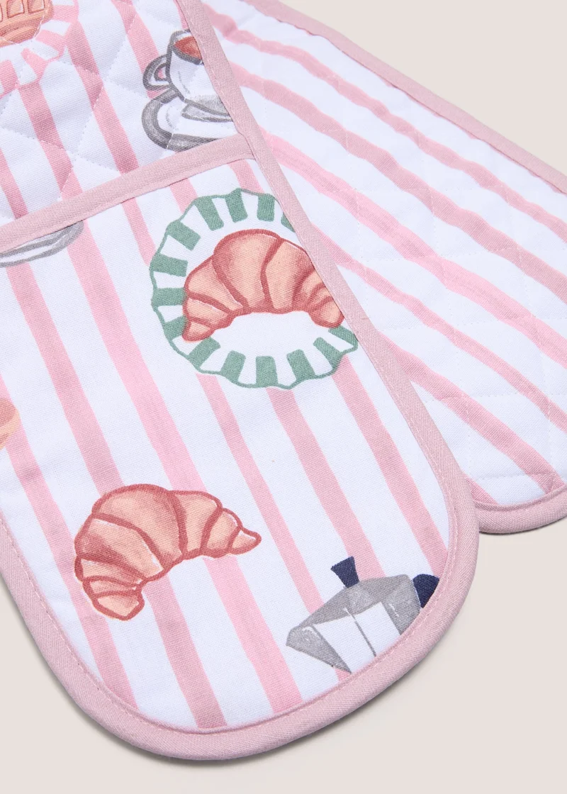 ماتلان Pink Breakfast Oven Gloves