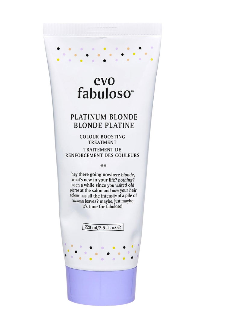 EVO Evo Fabuloso platinum blonde colour boosting treatment 220ml  - Image 1
