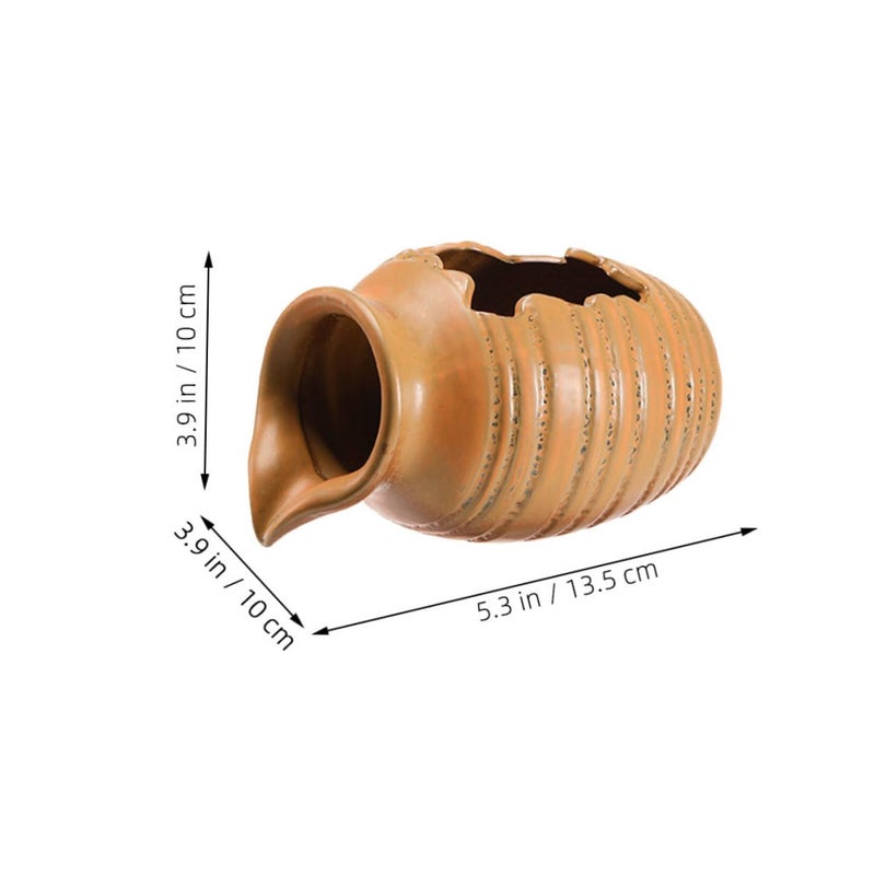 Ceramic Waterfall Fountain For Garden Balcony Indoor Outdoor Use With Open Top Design - Image 3