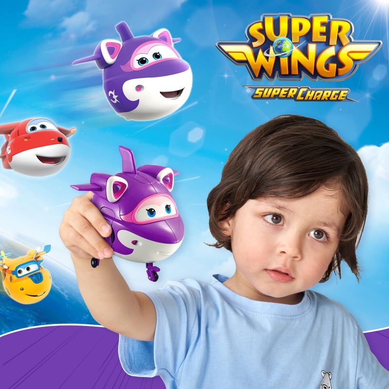 Super Wings - 5' Transforming Donnie Airplane Toys Vehicle Action Figure Plane to Robot,Suitable 3 4 5 year old Kids Fun Flying Toy Plane for Preschool Play and Birthday Gifts,Yellow - Image 5