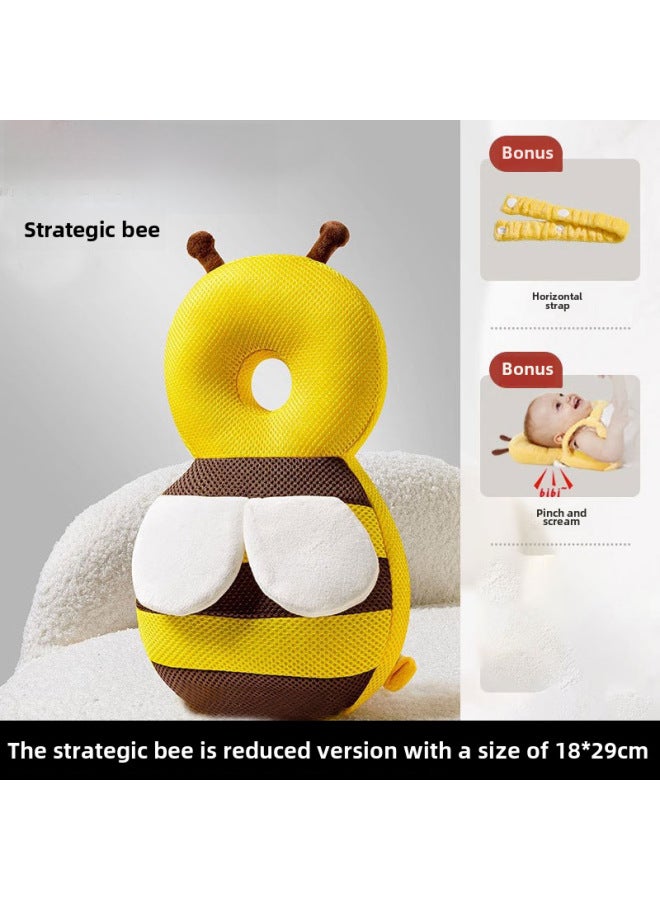 Baby Anti-fall Pillow Pillow Baby's Head Protection Anti-fall Cap Cartoon Children's Toddler Pillow Anti-collision Artifact Breathable Protective Pad