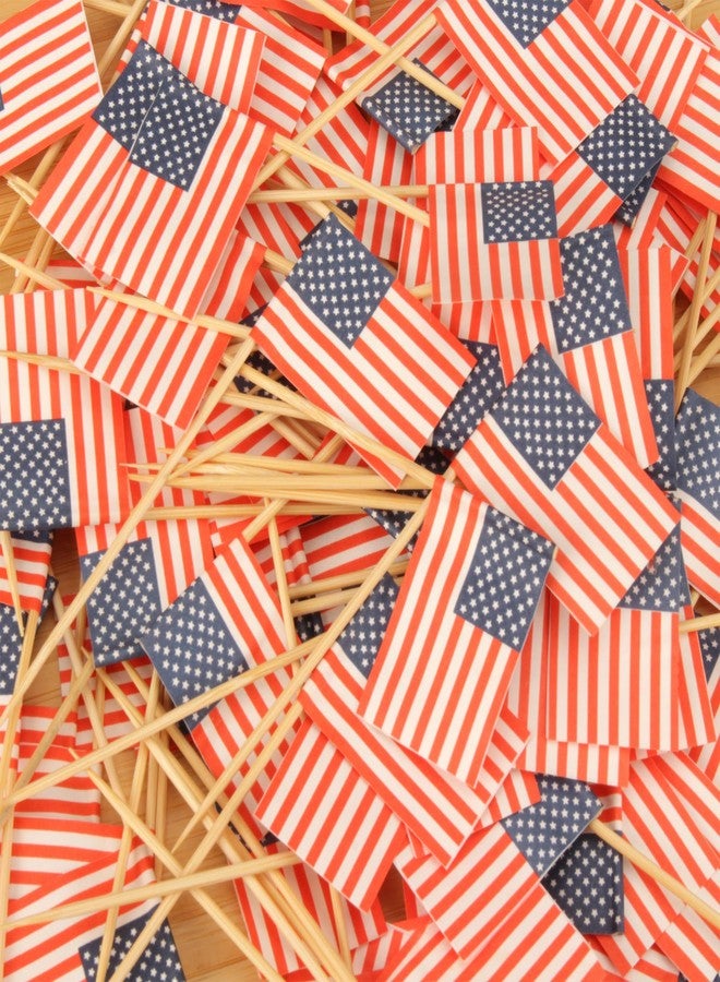 بامبو إم إن أعواد أسنان من الخيزران على شكل علم أمريكي، بطول 5.9 بوصة، مثالية لتقديم المقبلات والكوكتيلات، وحفلات الفاكهة، ومستلزمات تقديم اللحوم الباردة والمشروبات، 100 قطعة - Image 5