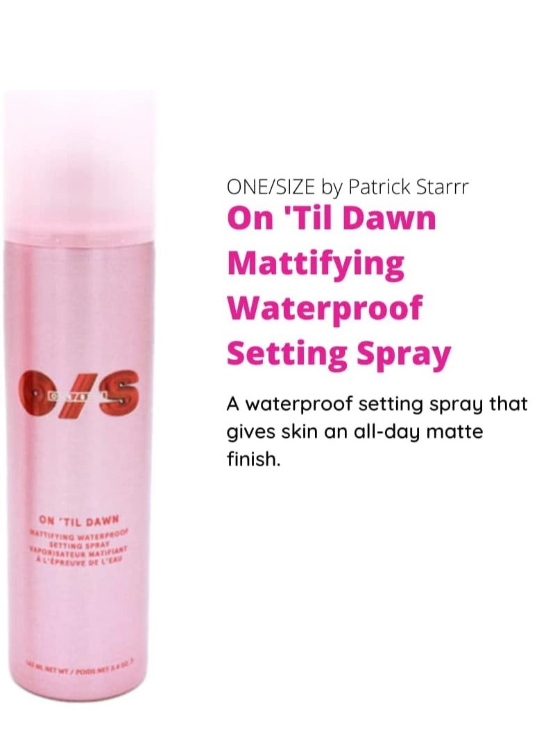 Mattifying Waterproof Setting Spray for Long Lasting Face Makeup, All Day Matte Finish, Light Finishing Spray,3.4 Ounce (Pack of 1)