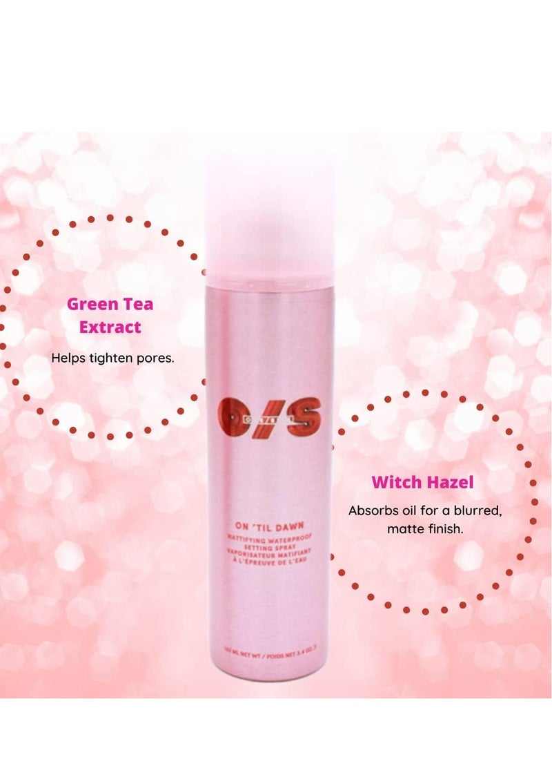 Mattifying Waterproof Setting Spray for Long Lasting Face Makeup, All Day Matte Finish, Light Finishing Spray,3.4 Ounce (Pack of 1)