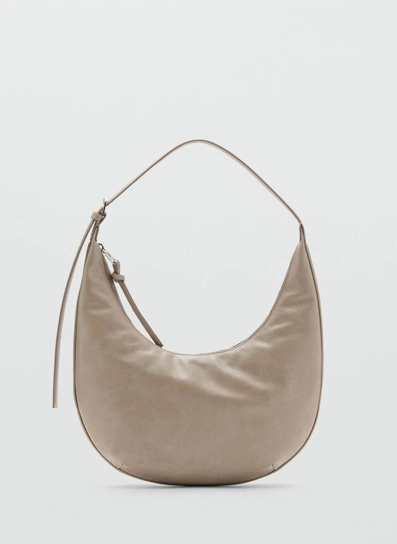 MANGO Medium oval shoulder bag