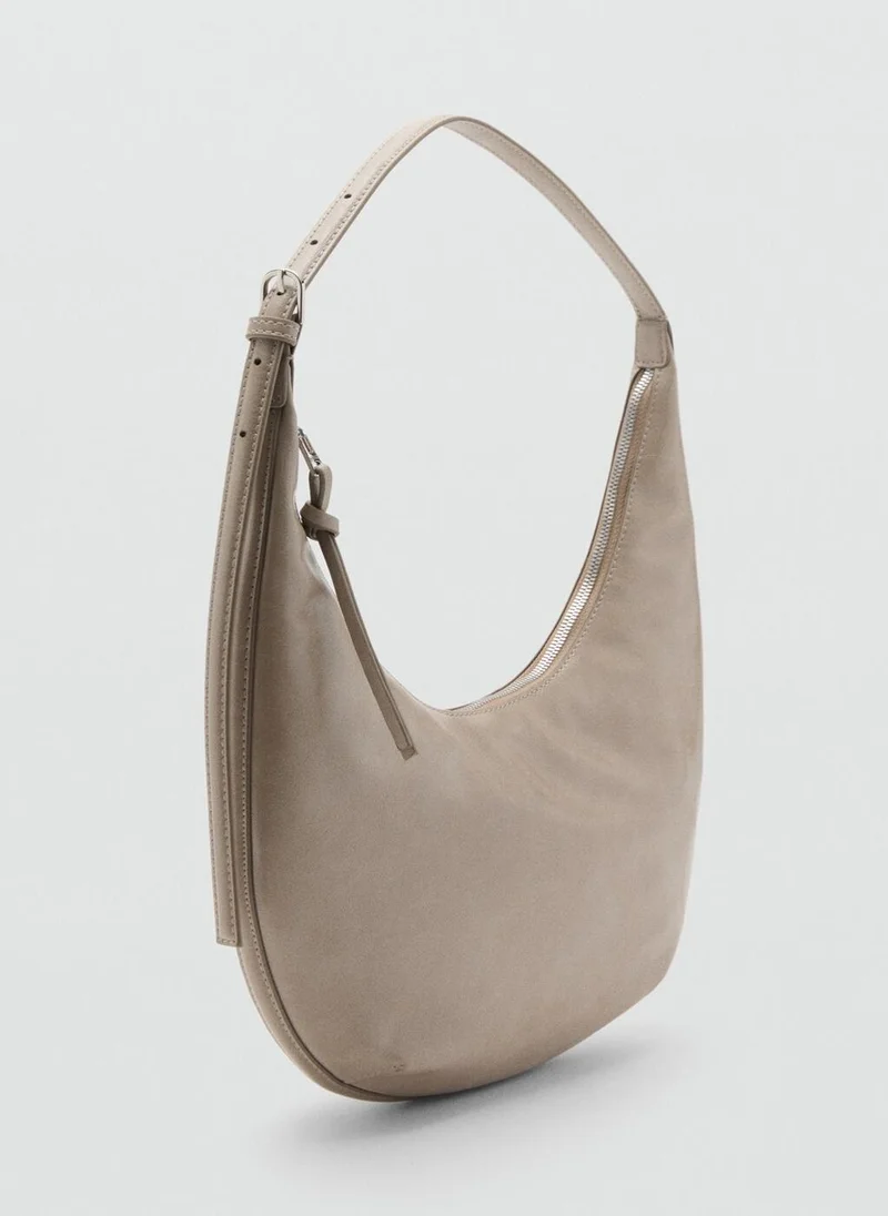 MANGO Medium oval shoulder bag