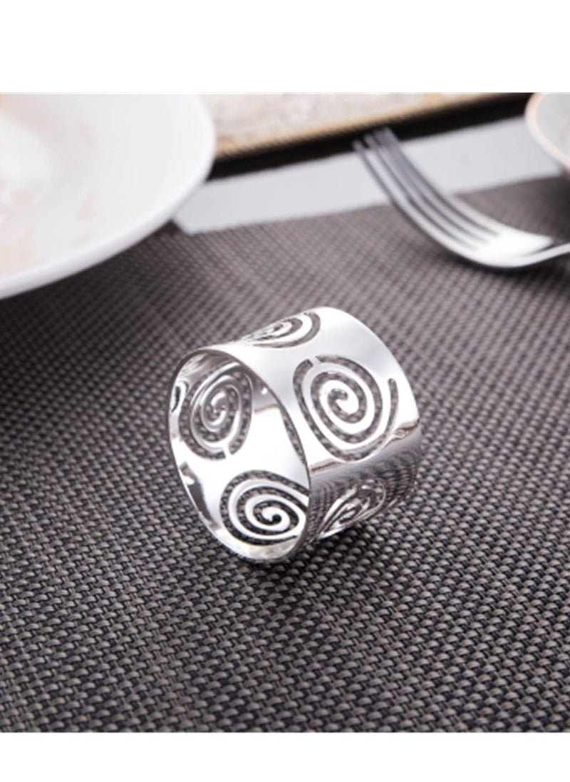 Generic - Napkin Rings Set of 12 (silver) - Image 1